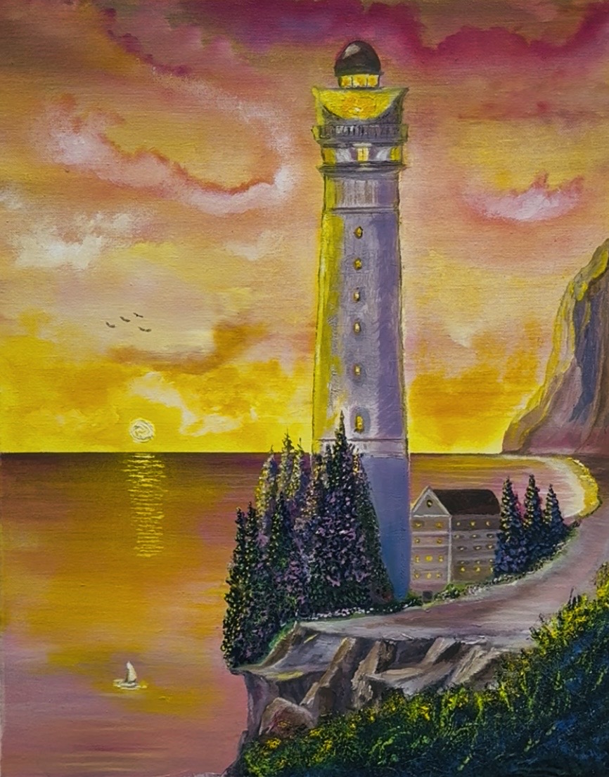 Maine Sunrise: A Lighthouse Awakens to Summer's Promise